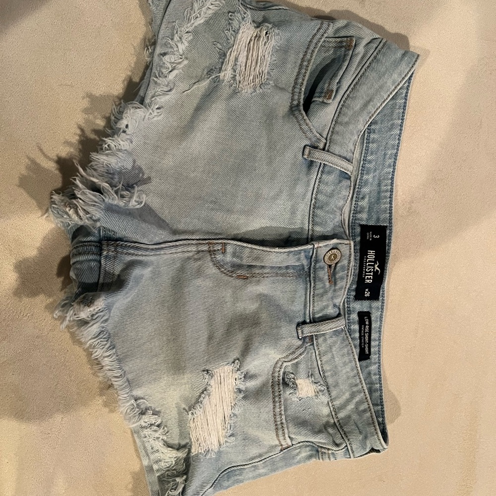 Hollister Women's Light Blue Denim Shorts Sz 3